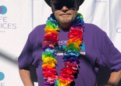WFL 2022 Serious Walker with Lei and Hat